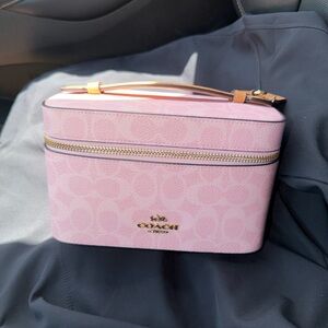 Pending NWT coach powder pink cosmetic bag